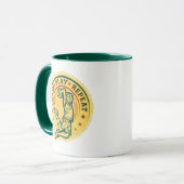 Basketball Slam Dunk Vintages Design Tasse (Vorderseite Links)