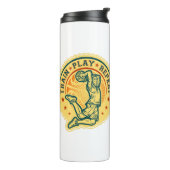 Basketball Slam Dunk Vintages Design Thermosbecher (Nach links gedreht)
