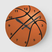 Basketball-Slam: Kundenspezifischer Sport Runde Wanduhr (Vorderseite)