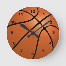 Basketball-Slam: Kundenspezifischer Sport Runde Wanduhr