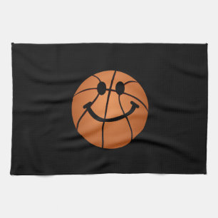 Basketball-Smiley Geschirrtuch