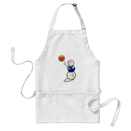 Basketball Snowman Schürze (Vorne)