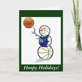 Basketball Snowman Weihnachten