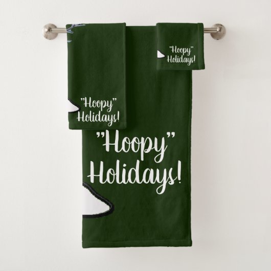 Basketball Snowman Weihnachten Badhandtuch Set (Insitu)