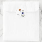 Basketball Snowman Weihnachtsgeschenk Stickers (Tasche)