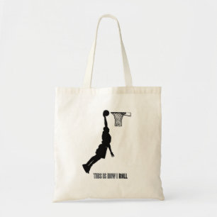 Basketball So Roll ich Teens Kids Boys Tragetasche