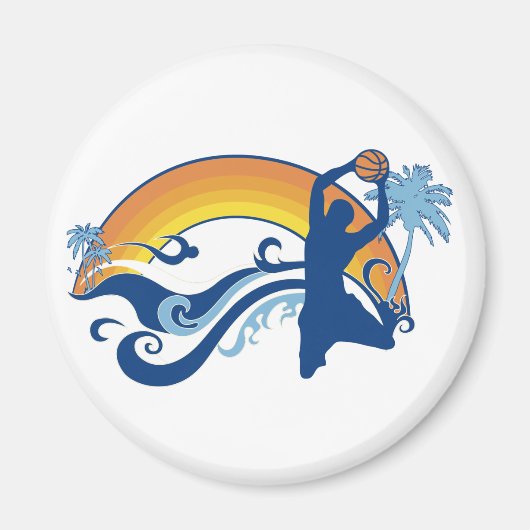 Basketball. Sommersetz. Magnet (Vorne)