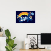 Basketball: Sommersetz Poster (Heimbüro)