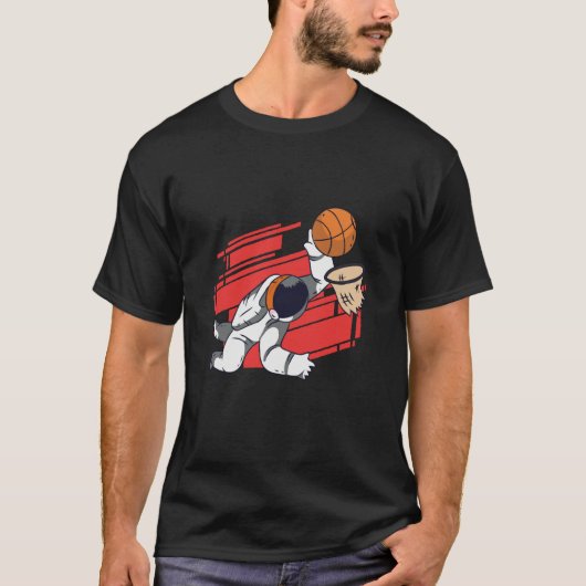 basketball spaceman space T-Shirt (Vorderseite)