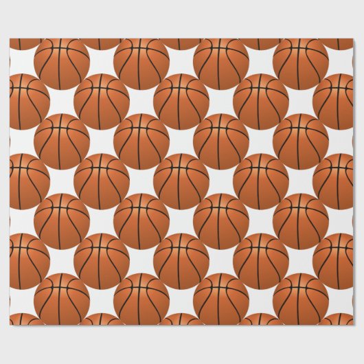 Basketball-Spaß Geschenkpapier (Flach)