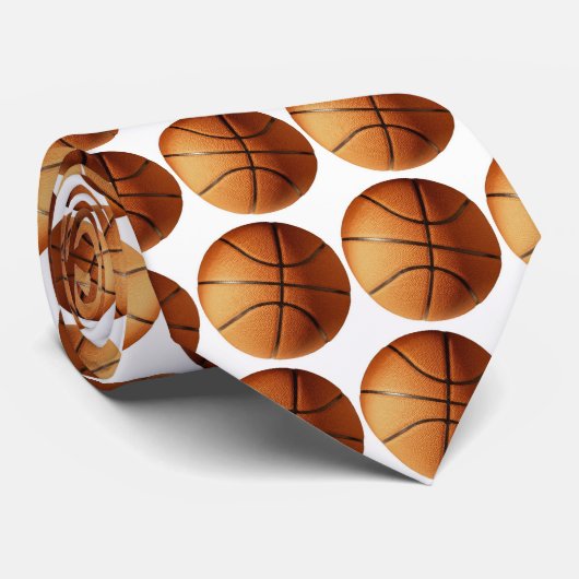 Basketball-Spaß Krawatte (Gerollt)