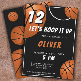 Basketball Spaß Sport Kinder Geburtstag  Einladung