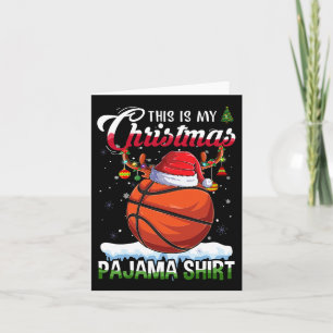 Basketball Spaß Sport Weihnachten Das ist mein Wei Karte