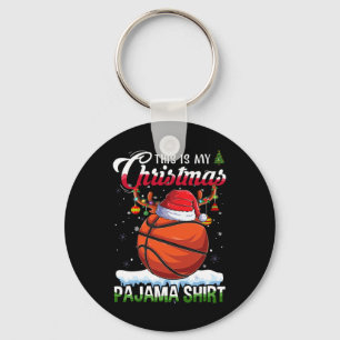 Basketball Spaß Sport Weihnachten Das ist mein Wei Schlüsselanhänger