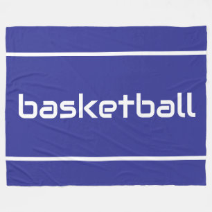 BASKETBALL Spaß Sportliche Schlanke Streifen auf T Fleecedecke