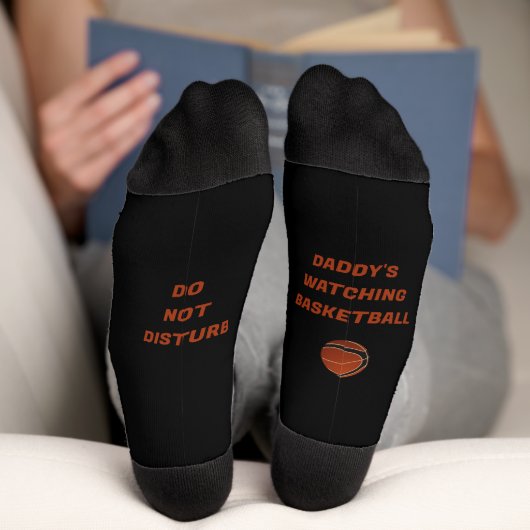 Basketball & Spaß Text Socks Socken (Unterseite)
