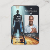 Basketball-Spiel mit Memorial Pocket Card Visitenkarte (Vorderseite)