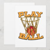 Basketball spielen. (Vorne/Hinten)