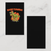 Basketball spielen Trex Funny Dino Sport Visitenkarte (Vorne/Hinten)