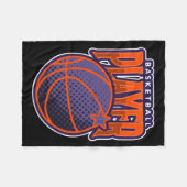 Basketball-Spieler 6 Fleecedecke (Vorderseite (Horizontal))
