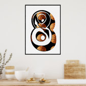 Basketball-Spieler: Acht mit Basketball, Poster (Küche)