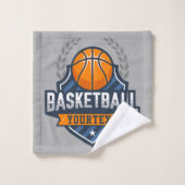 Basketball Spieler ADD NAME Varsity School Team Badhandtuch Set (Waschlappen)