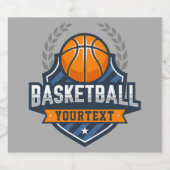 Basketball Spieler ADD NAME Varsity School Team Bierflaschenetikett (Einzelnes Label)