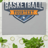 Basketball Spieler ADD NAME Varsity School Team Geschirrtuch (Gefaltet)