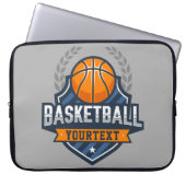 Basketball Spieler ADD NAME Varsity School Team Laptopschutzhülle (Vorderseite)