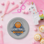 Basketball Spieler ADD NAME Varsity School Team Pappteller (Party)