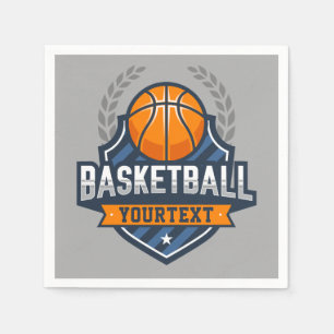 Basketball Spieler ADD NAME Varsity School Team Serviette