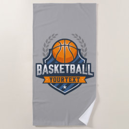 Basketball Spieler ADD NAME Varsity School Team Strandtuch