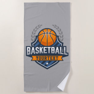 Basketball Spieler ADD NAME Varsity School Team Strandtuch