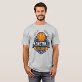 Basketball Spieler ADD NAME Varsity School Team T-Shirt (Vorne ganz)