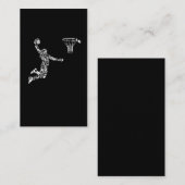 Basketball-Spieler Athlete Dunk Art Sportler Visitenkarte (Vorne/Hinten)