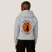 Basketball-Spieler auf Basketball Hoodie (Schwarz voll)