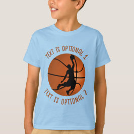 Basketball-Spieler auf Basketball T-Shirt