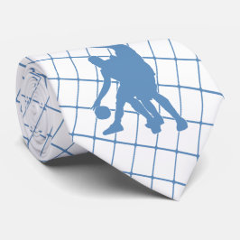 Basketball-Spieler auf Blue Karo Necktie Krawatte
