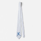 Basketball-Spieler auf Blue Karo Necktie Krawatte (Vorderseite)