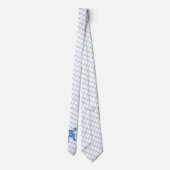 Basketball-Spieler auf Blue Karo Necktie Krawatte (Rückseite)