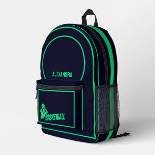 Basketball-Spieler, Basketbal-Team, Geburtstagsges Bedruckter Rucksack