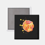 Basketball-Spieler Basketball Magnet (Vorderseite/Rückseite)