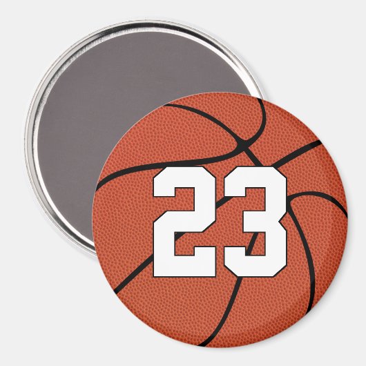 Basketball-Spieler benutzerdefinierte Nummer oder  Magnet (Vorderseite/Rückseite)