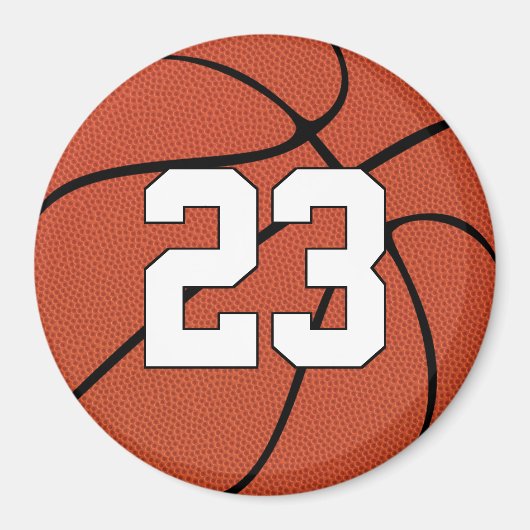 Basketball-Spieler benutzerdefinierte Nummer oder  Magnet (Vorne)
