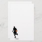 Basketball-Spieler-Briefpapier Briefpapier (Vorne/Hinten)