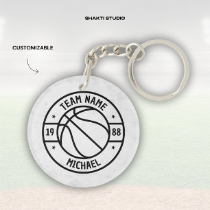 Basketball Spieler Bruder Ballspiel Acryl Schlüsselanhänger