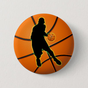 BASKETBALL-SPIELER BUTTON