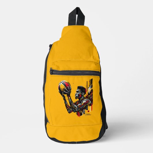 Basketball-Spieler Crossbody Bag (Vorderseite)