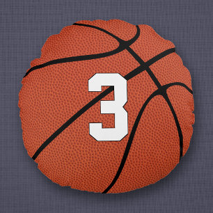 Basketball Spieler Custom Jersey Nummer Sports Rundes Kissen