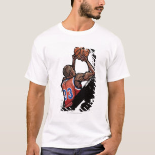 Basketball-Spieler, der Ball hält T-Shirt